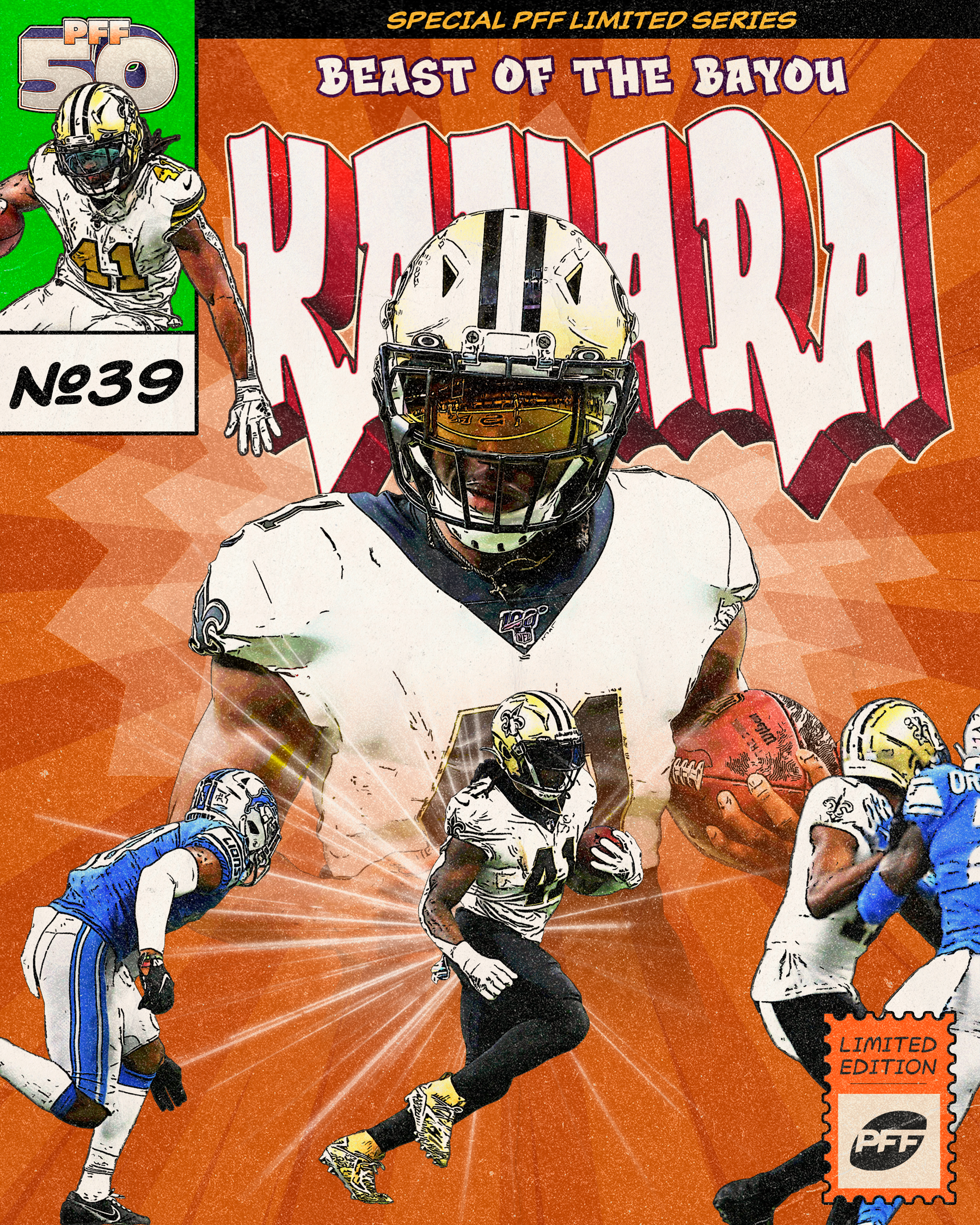 New Orleans Saints running back Alvin Kamara