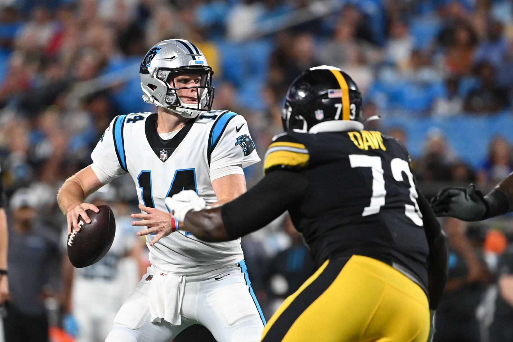 Darnold throws 2 TDs, Panthers smother Steelers backups 34-9