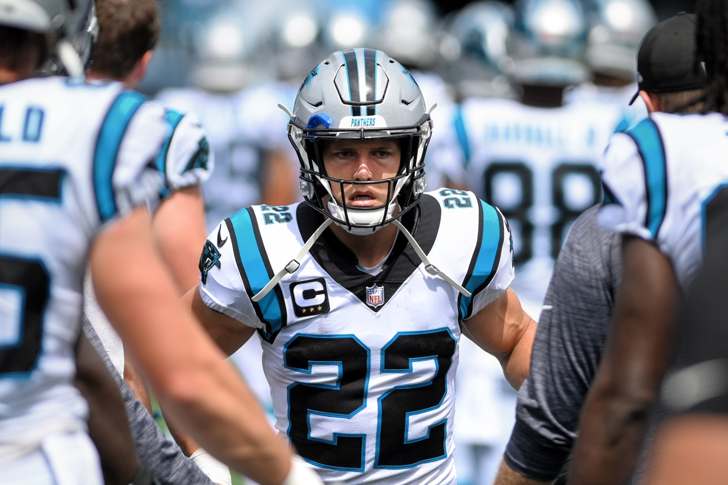 Panthers Rb Christian Mccaffrey Ruled Out After Suffering Hamstring Injury Against Texans On Thursday Night Football Nfl News Rankings And Statistics Pff Panthers Rb Christian Mccaffrey Ruled Out After Suffering Hamstring Injury Against Texans On Thursday Night Football Nfl News Rankings And Statistics Pff