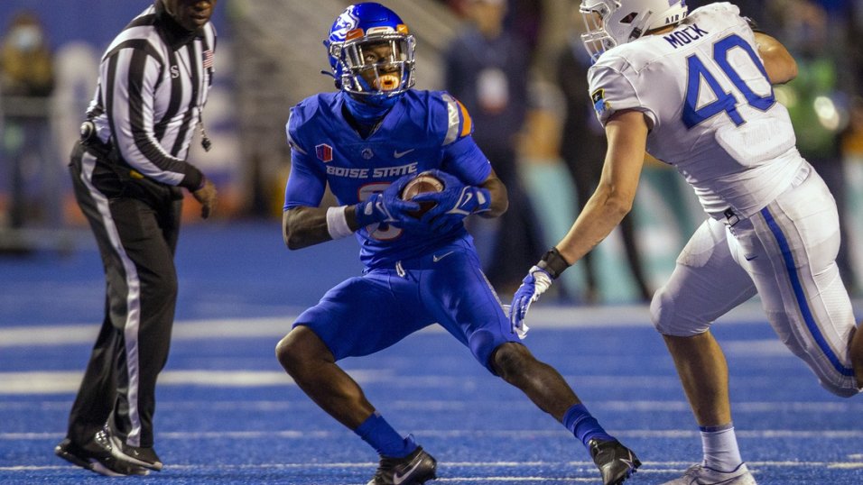 Boise State star receiver Khalil Shakir recieves NFL Combine