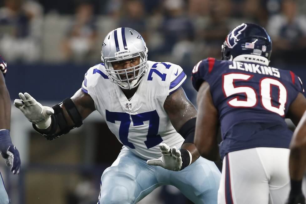 nfl-august-25-training-camp-notes-dallas-cowboys-ot-tyron-smith-out-indefinitely-tampa-bay-buccaneers-release-cyril-grayson-and-more