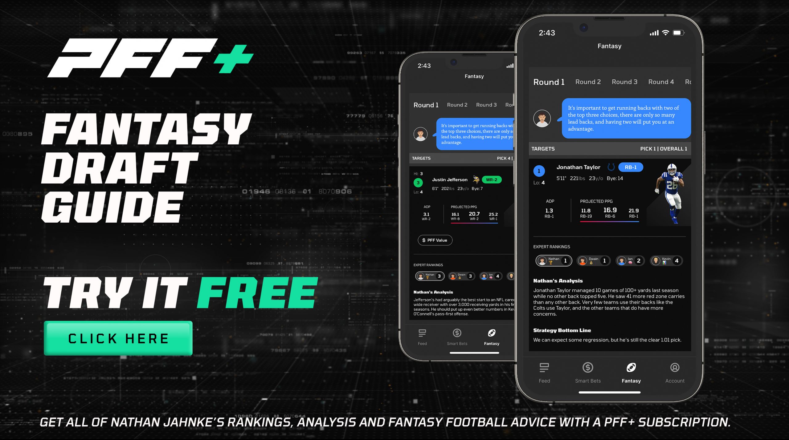 How to make the most out of a PFF subscription for fantasy football redraft  leagues, Best Ball and DFS, Fantasy Football News, Rankings and  Projections