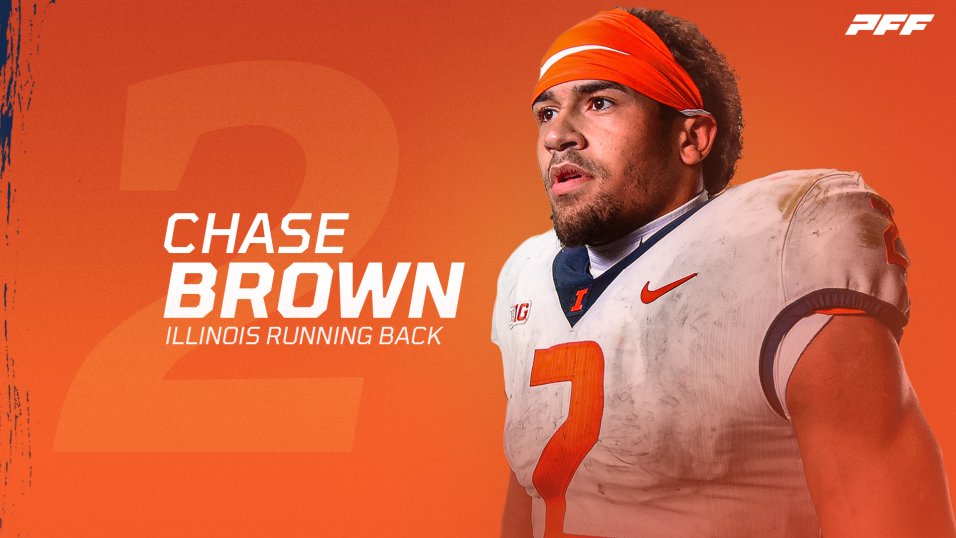 Illinois RB Chase Brown leads college football in rushing thanks to