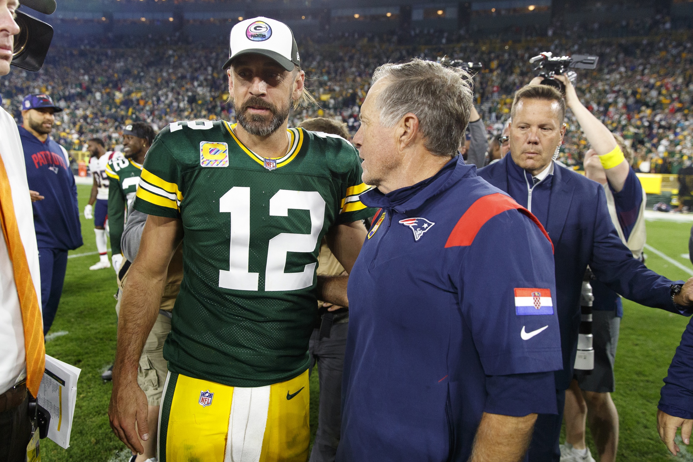 Aaron rodgers outlet patriots