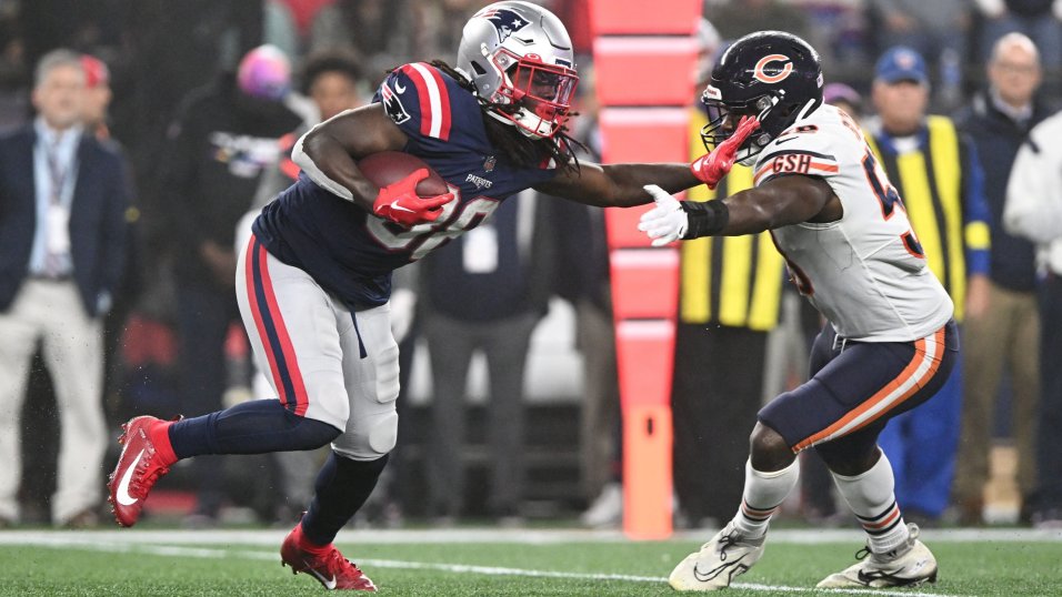 Top NFL DFS Lineup for Monday Night Football: For Patriots vs. Bears, Can  We Trust Rhamondre Stevenson, Damien Harris, and David Montgomery?