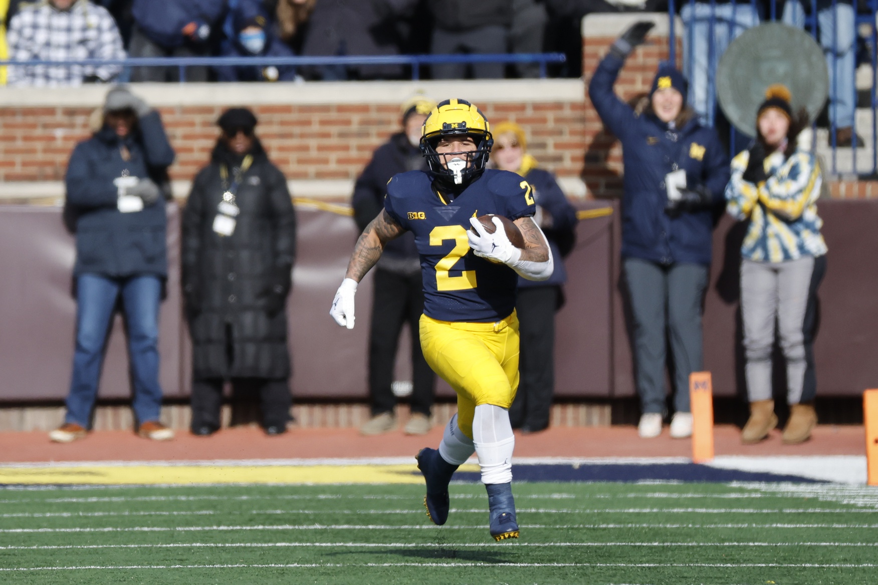 2022 PFF College Football Awards Michigan RB Blake Corum takes