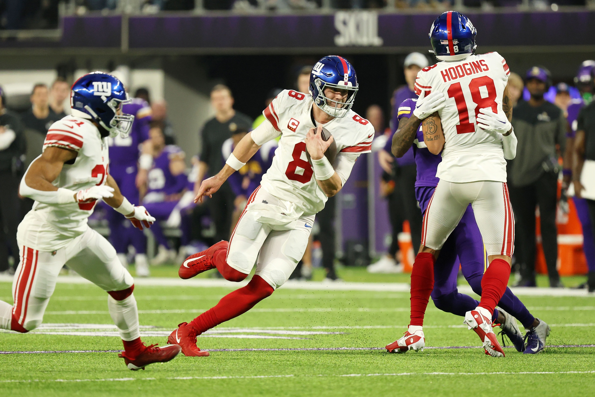 Giants vs Vikings Fantasy Football Worksheet, Wild Card Round