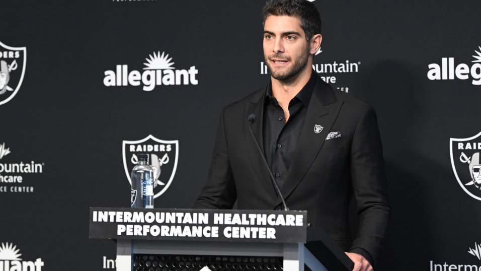 Health named biggest question mark surrounding Raiders QB Jimmy Garoppolo