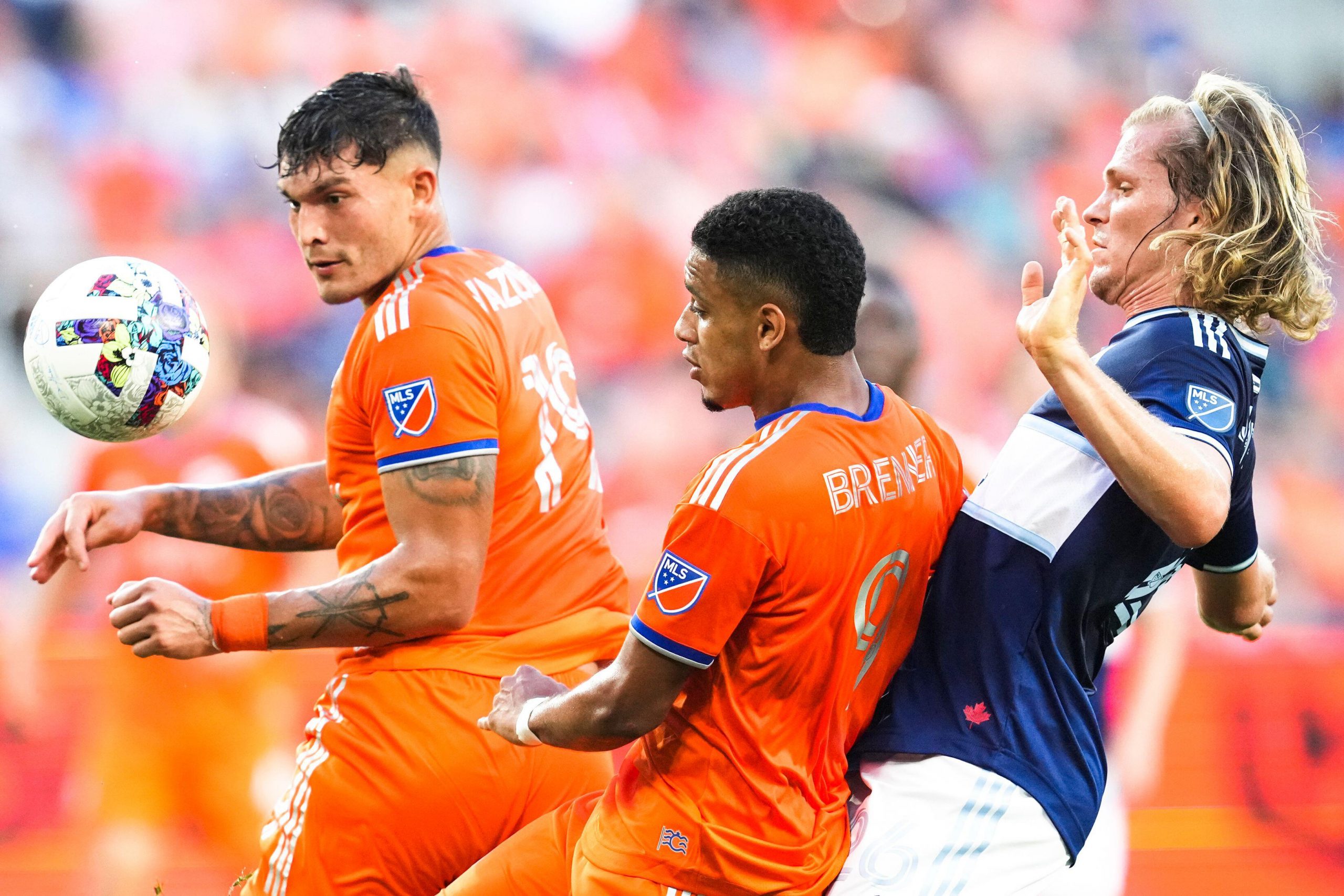 FC Cincinnati forwards Brenner and Brandon Vazquez