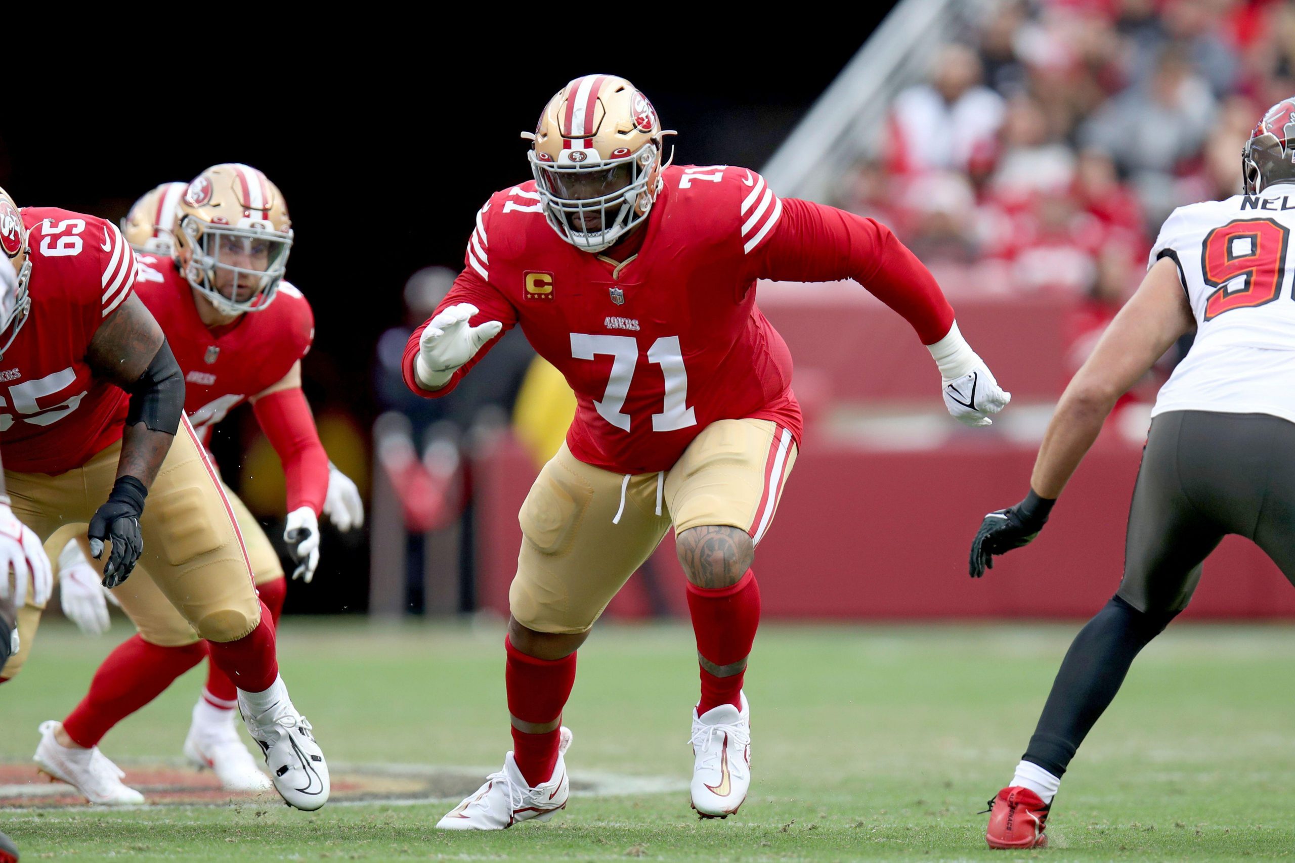 San Francisco 49ers tackle Trent Williams first offensive lineman