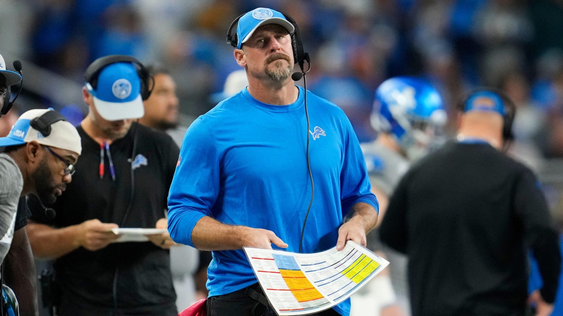 Detroit Lions head coach Dan Campbell is the unlikely face of fourth ...