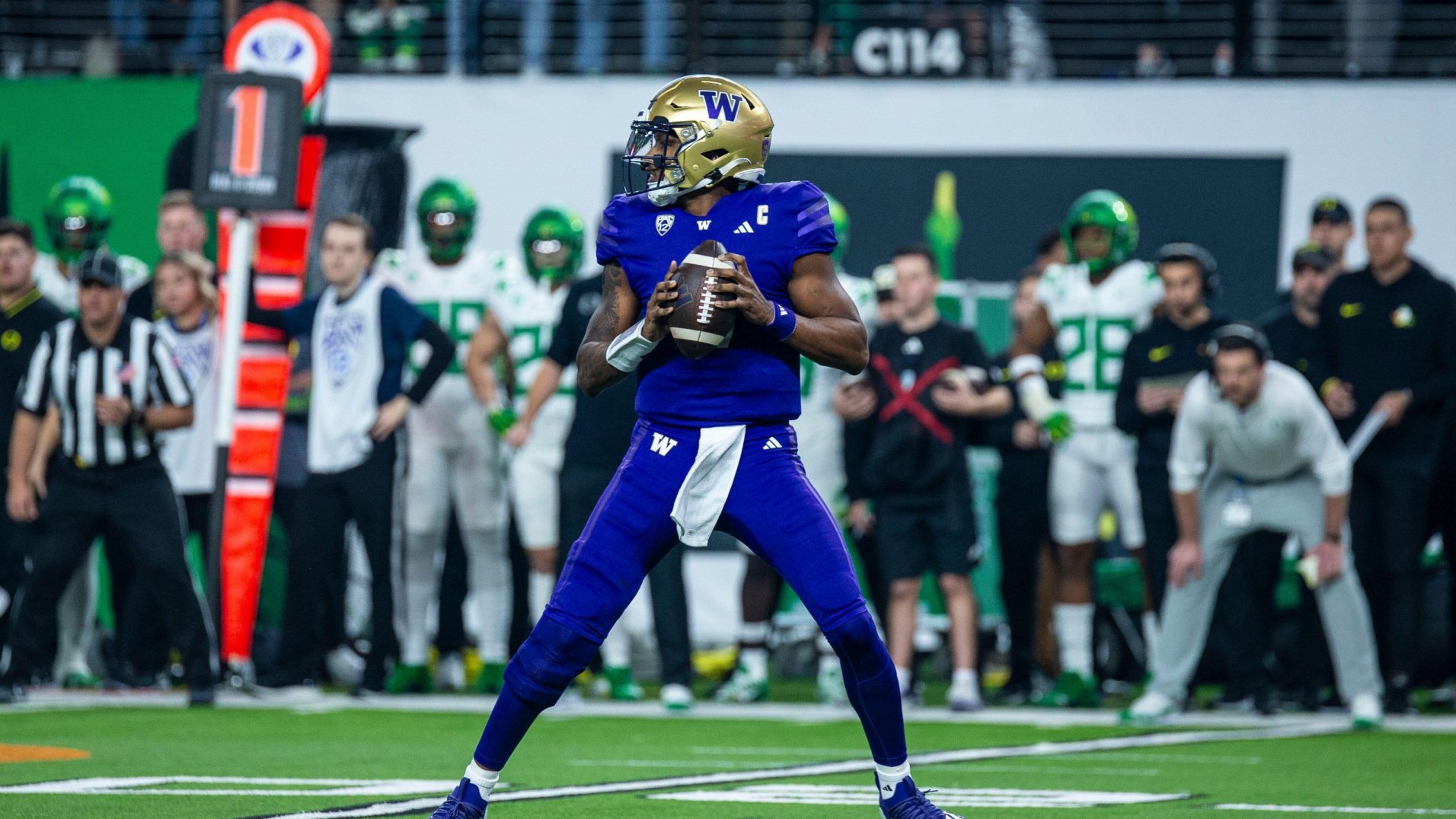 2024 NFL Draft Collegetopro projections for Washington QB Michael
