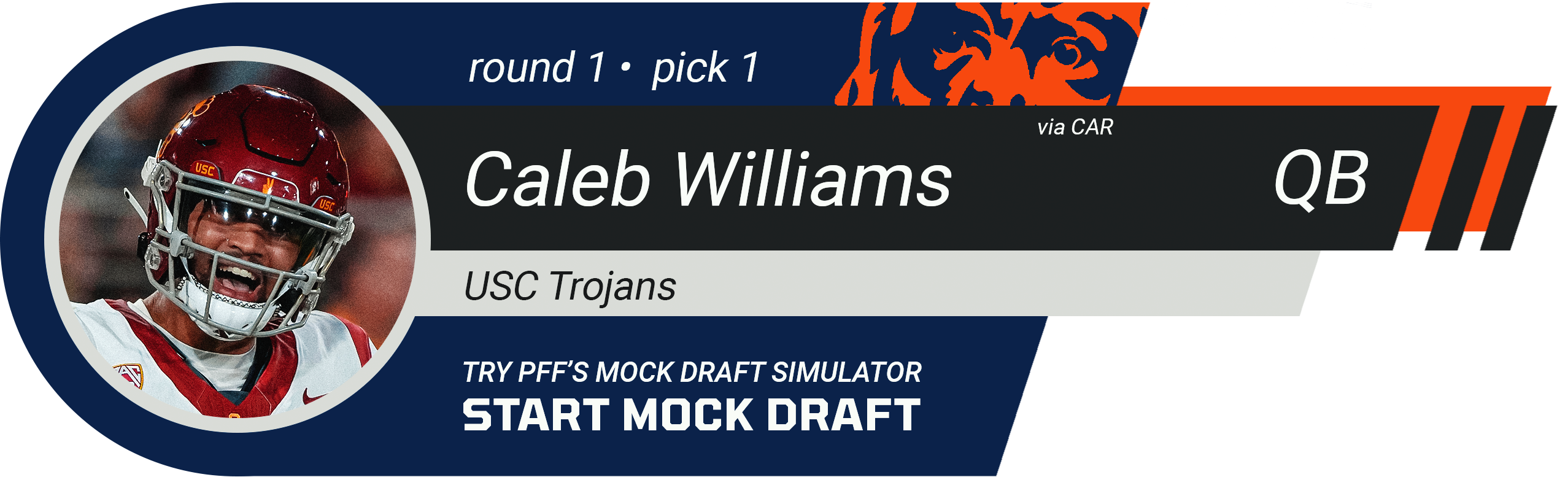 1. Chicago Bears (from Panthers): Caleb Williams, QB, USC