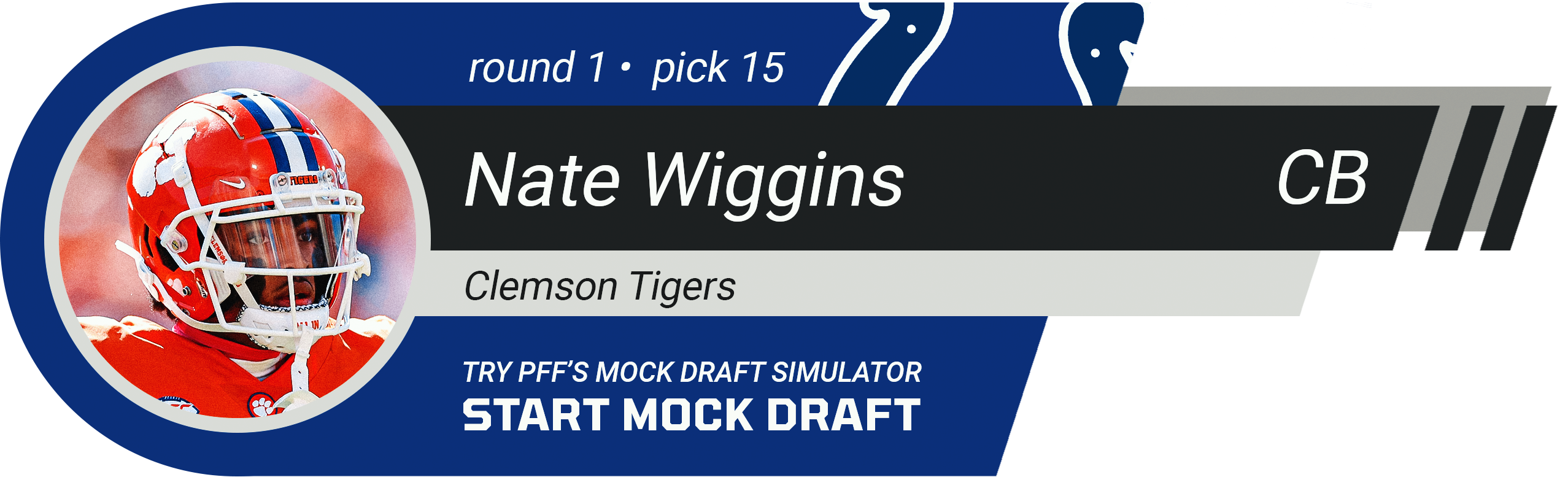 Indianapolis Colts: Nate Wiggins, CB, Clemson
