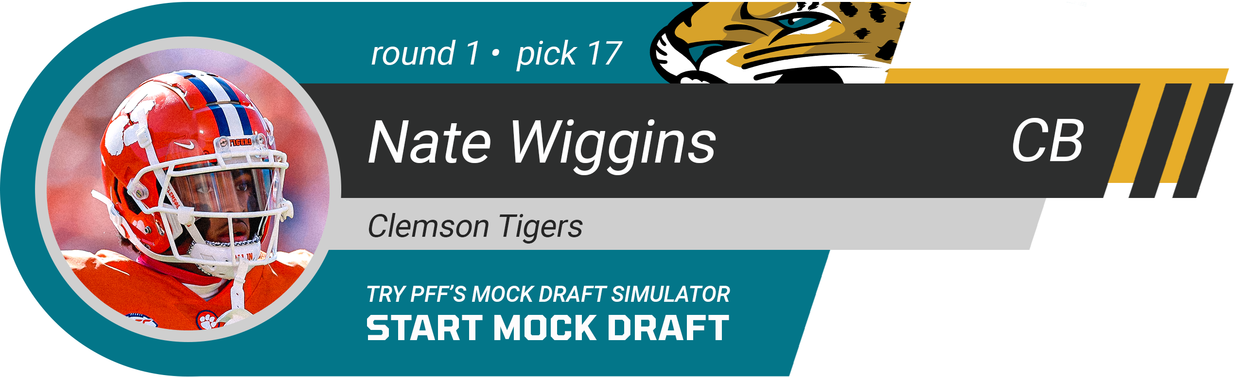 17. Jacksonville Jaguars: CB Nate Wiggins, Clemson