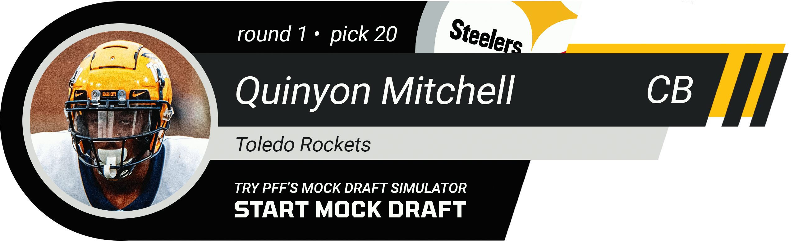 Pittsburgh Steelers: Quinyon Mitchell, CB, Toledo