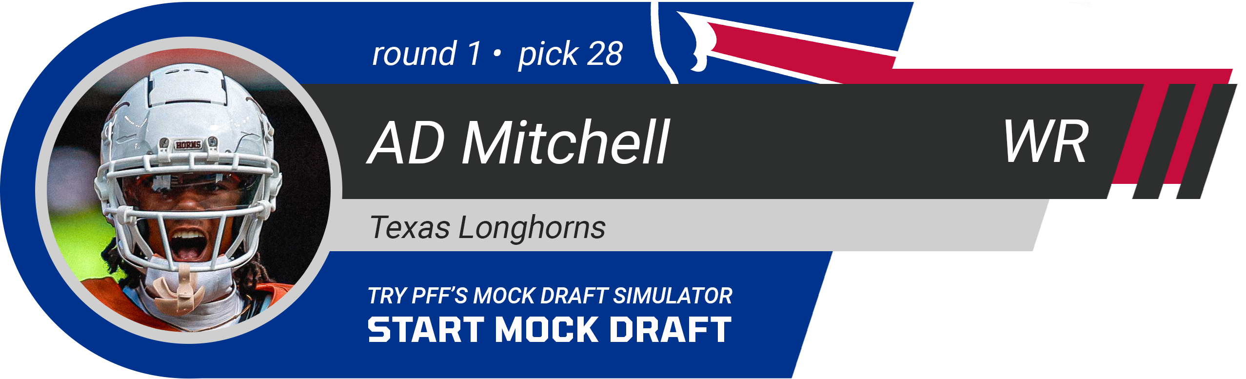 28. Buffalo Bills: WR Adonai Mitchell, Texas