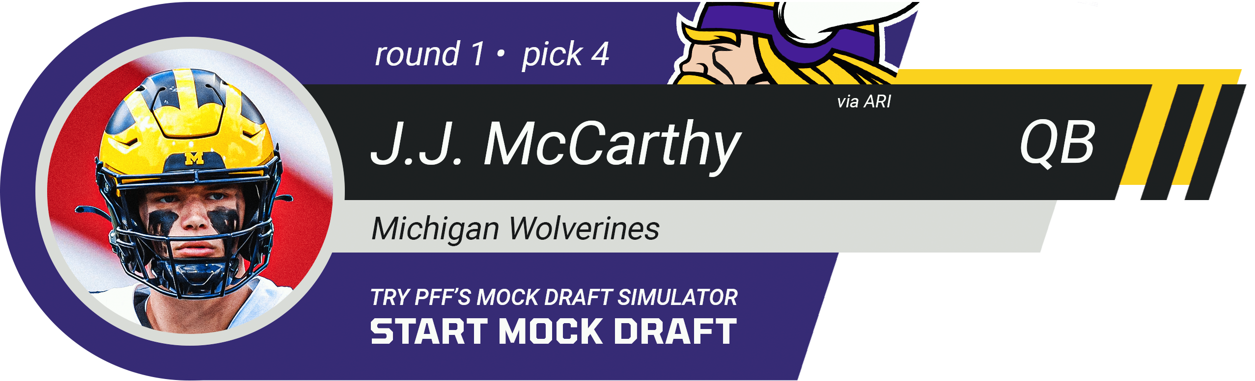 4. Minnesota Vikings: QB J.J. McCarthy, Michigan