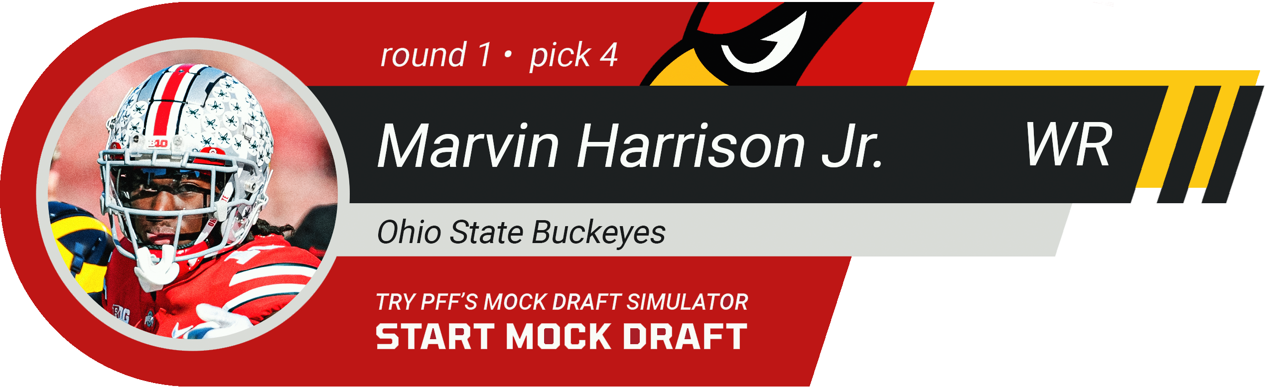4. Arizona Cardinals: WR Marvin Harrison Jr., Ohio State