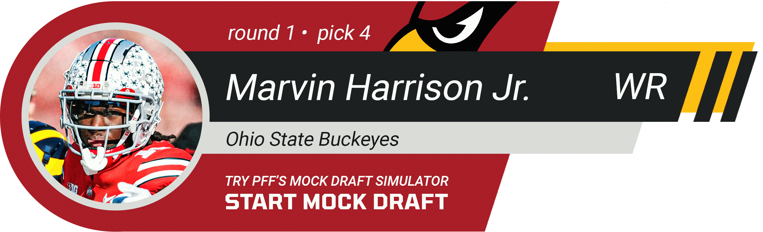 Arizona Cardinals: Marvin Harrison Jr., WR, Ohio State