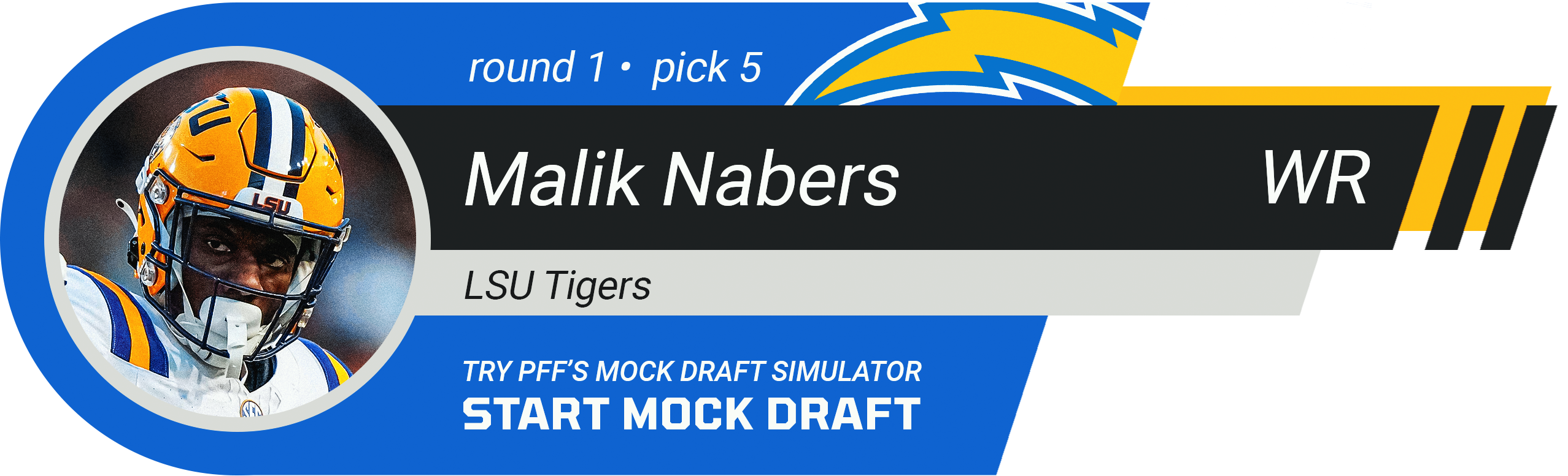 Los Angeles Chargers: Malik Nabers, WR, LSU