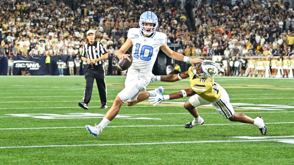 2024 NFL Draft Collegetopro projections for North Carolina QB Drake