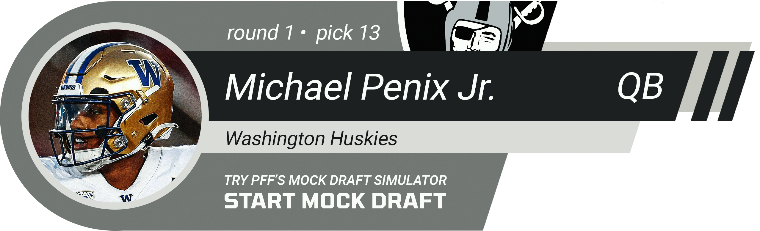 13. Las Vegas Raiders: QB Michael Penix Jr., Washington
