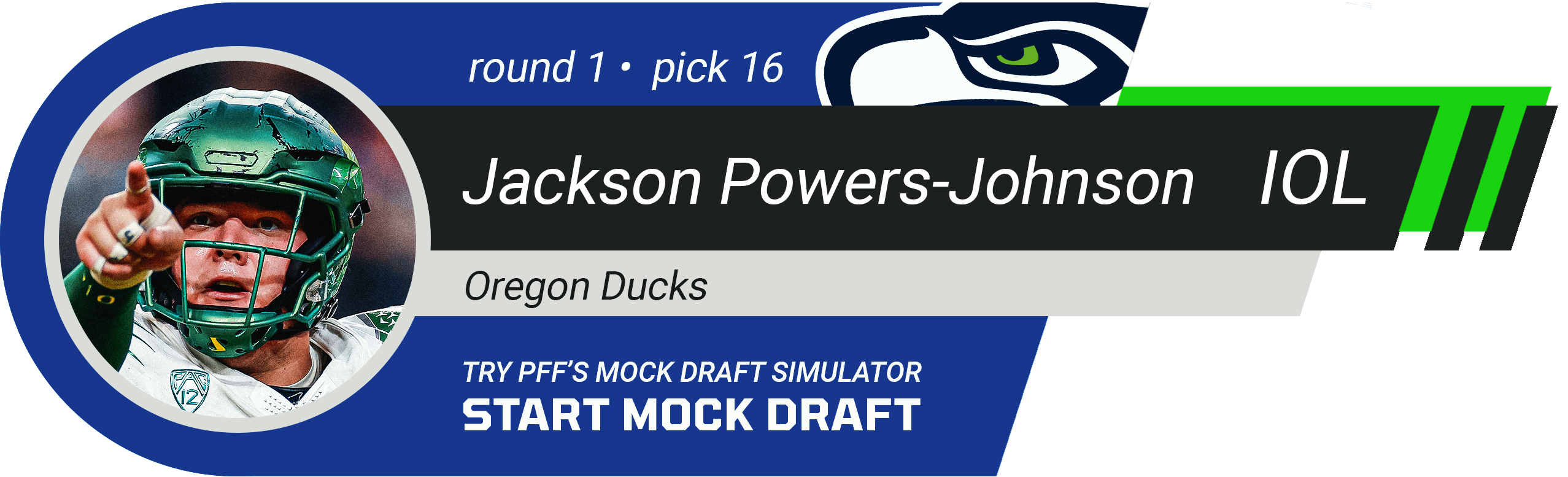 16. Seattle Seahawks: IOL Jackson Powers-Johnson, Oregon