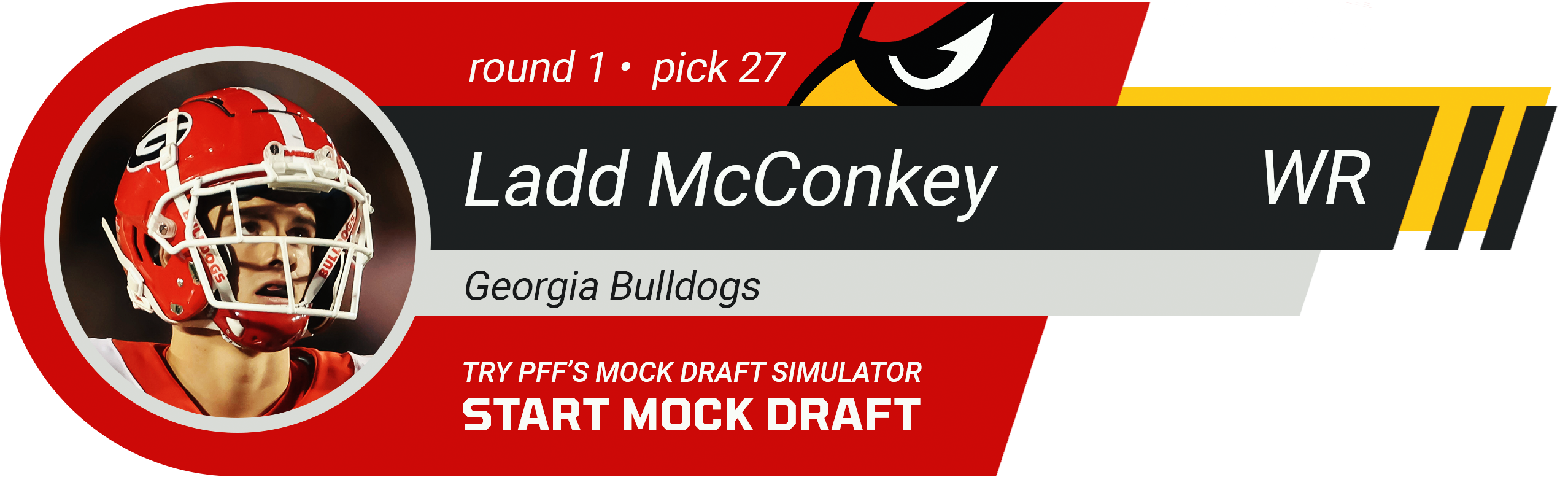 27. Arizona Cardinals: WR Ladd McConkey, Georgia