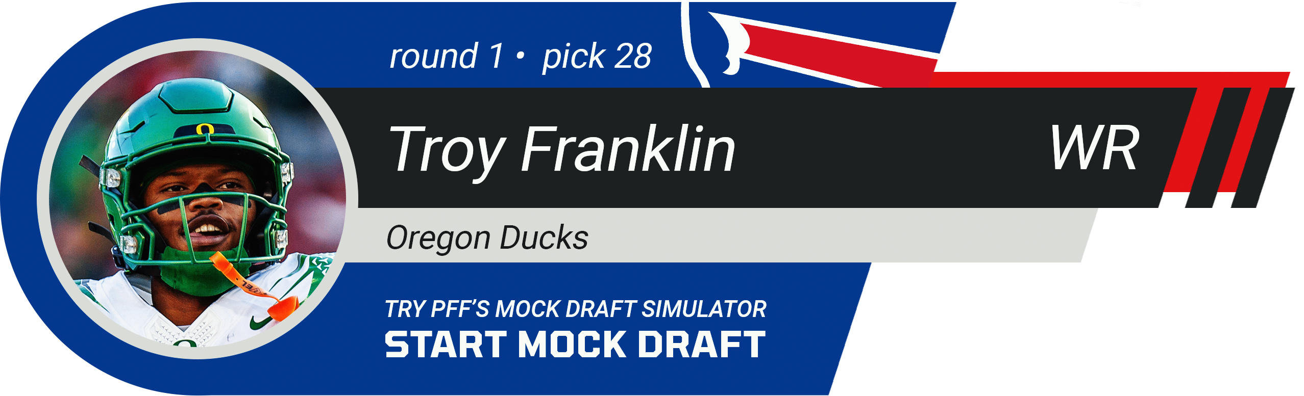 28. Buffalo Bills: WR Troy Franklin, Oregon