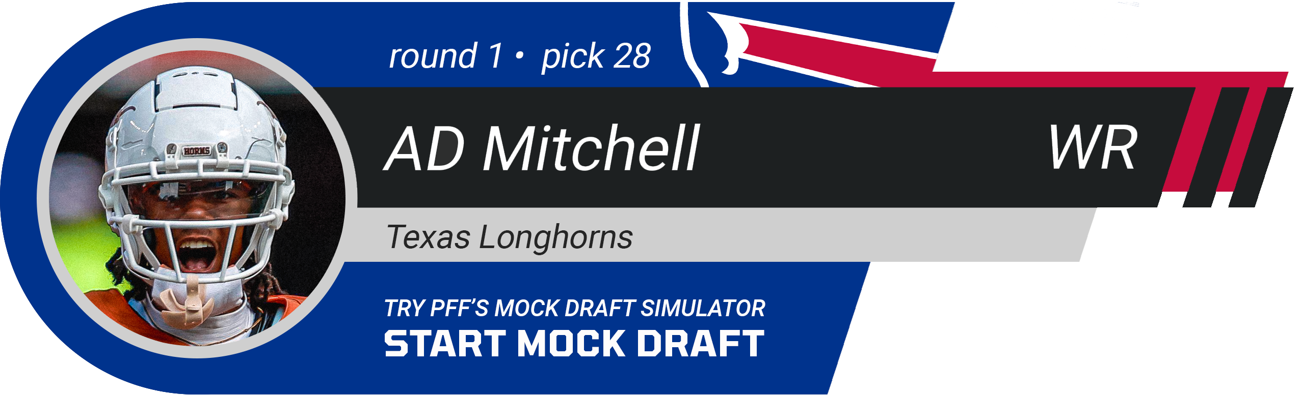 28. Buffalo Bills: WR AD Mitchell, Texas