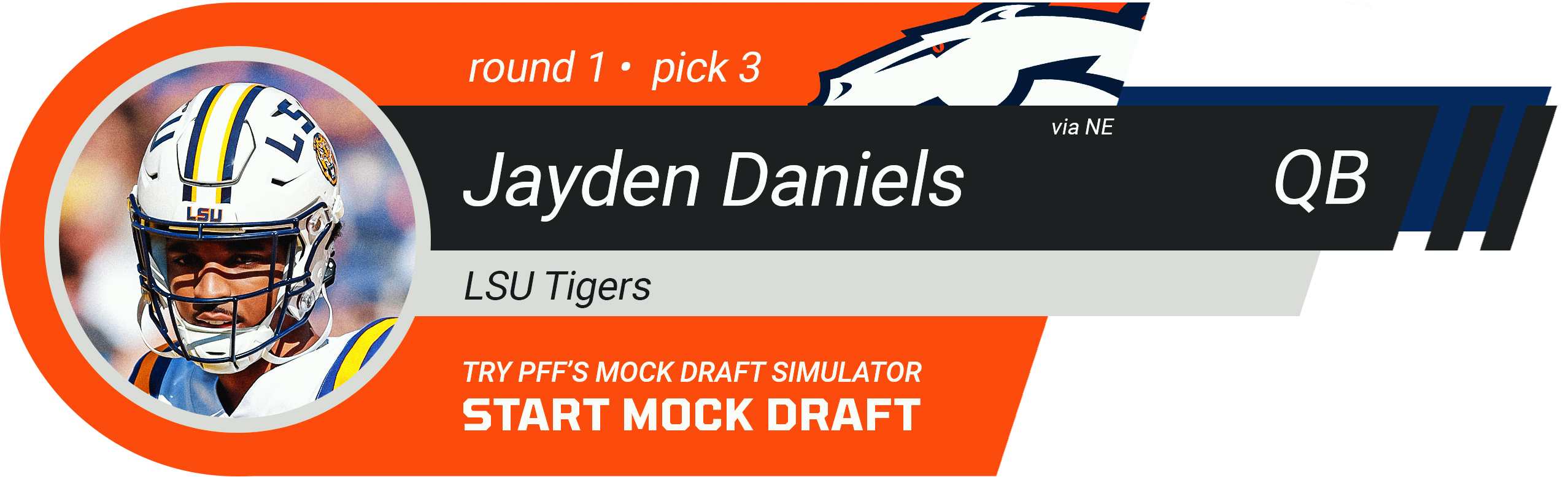 3. Denver Broncos: QB Jayden Daniels, LSU