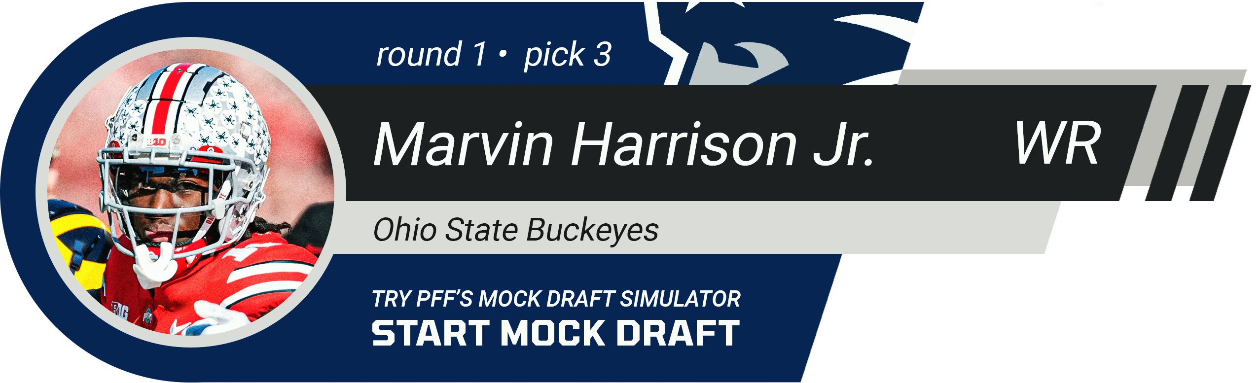 3. New England Patriots: WR Marvin Harrison Jr., Ohio State