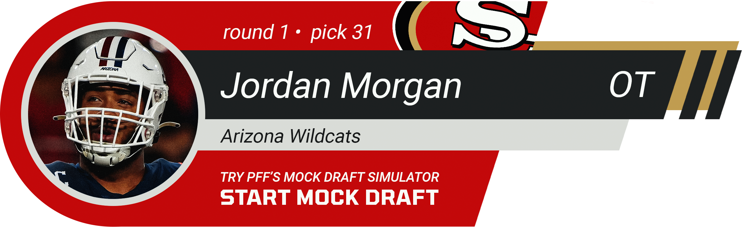 31. San Francisco 49ers: T Jordan Morgan, Arizona