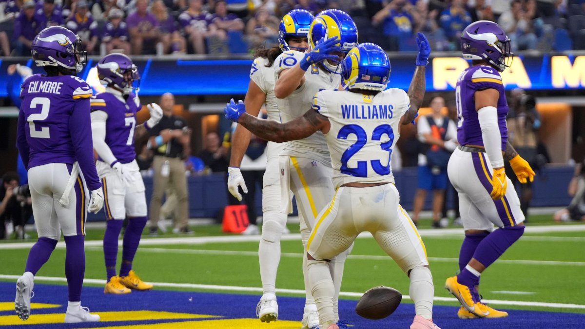 Vikings-Rams Fútbol del jueves por la noche Conclusiones instantáneas del fútbol de fantasía