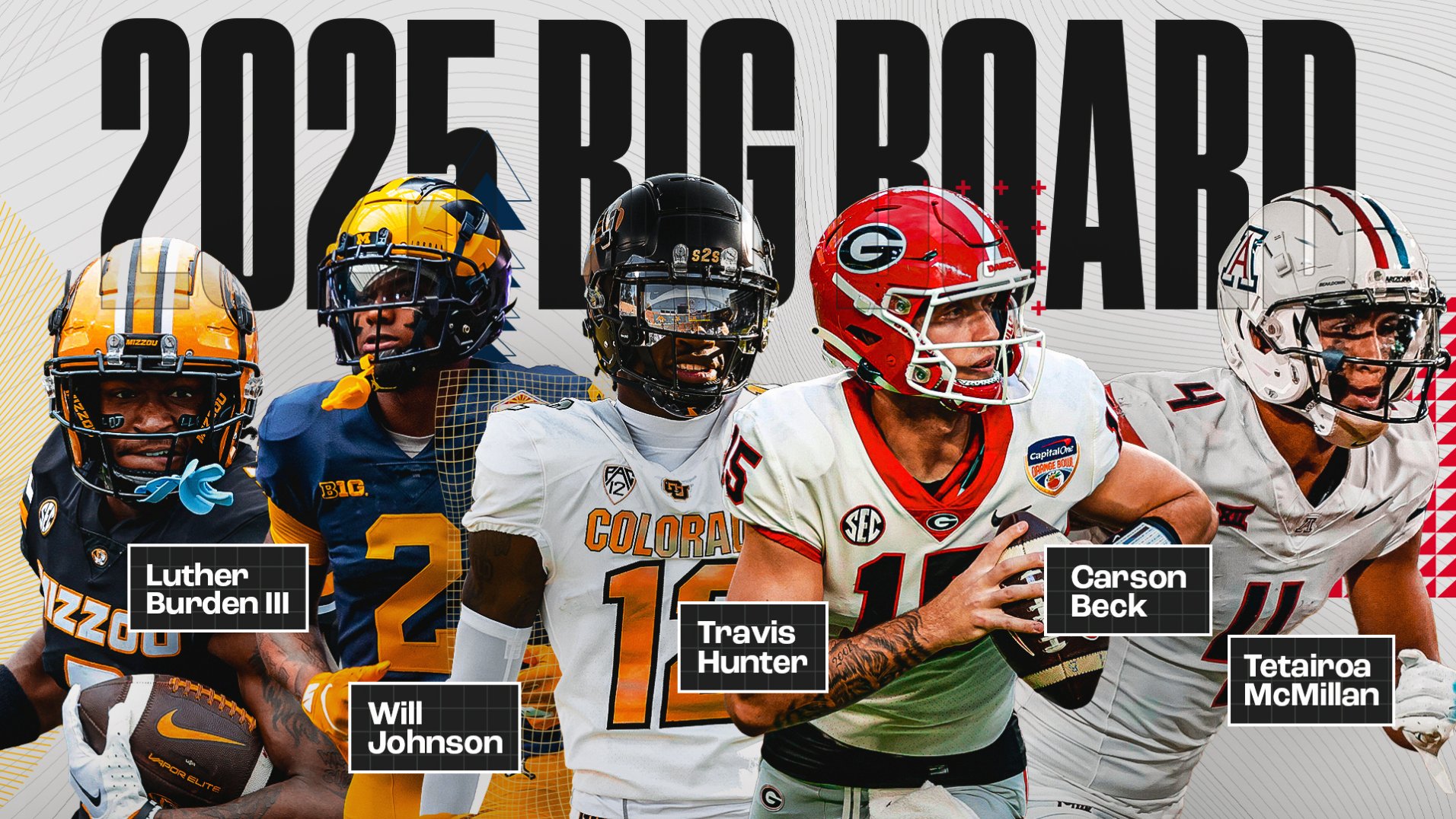 2025 NFL Draft Big Board PFF's top 250 prospects